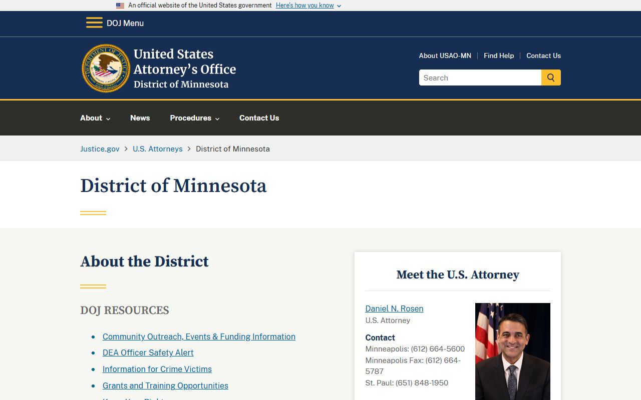 Cottonwood County arrest records federal charge source